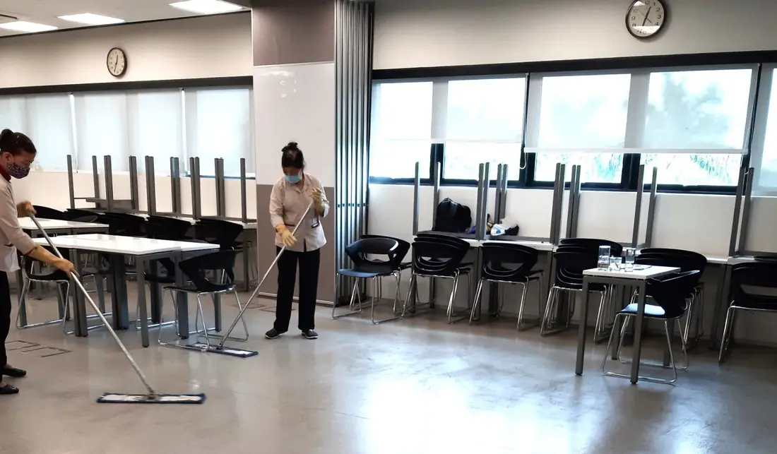 Vệ sinh nhà ăn trường học