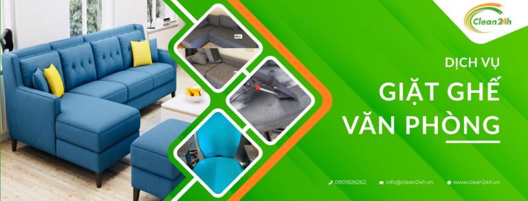 Dịch vụ giặt ghế văn phòng Clean 24H chuyên nghiệp, giá rẻ tại TP.HCM