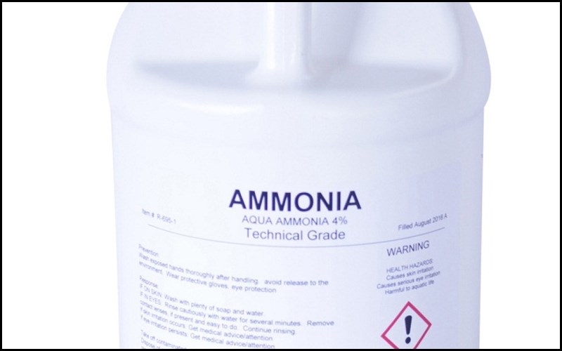 Vệ sinh nồi bị cháy bằng amoniac