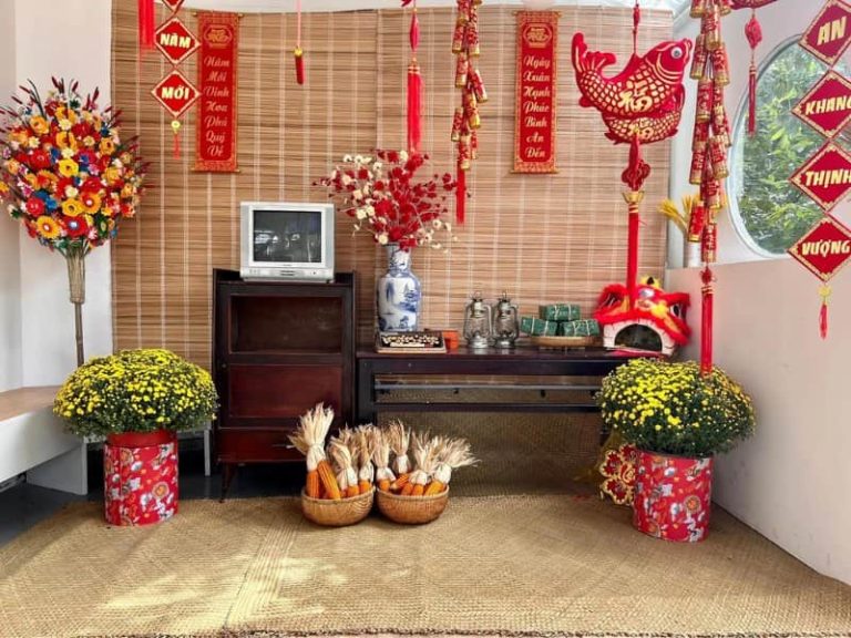 Cách trang trí nhà cửa ngày Tết đẹp, sung túc