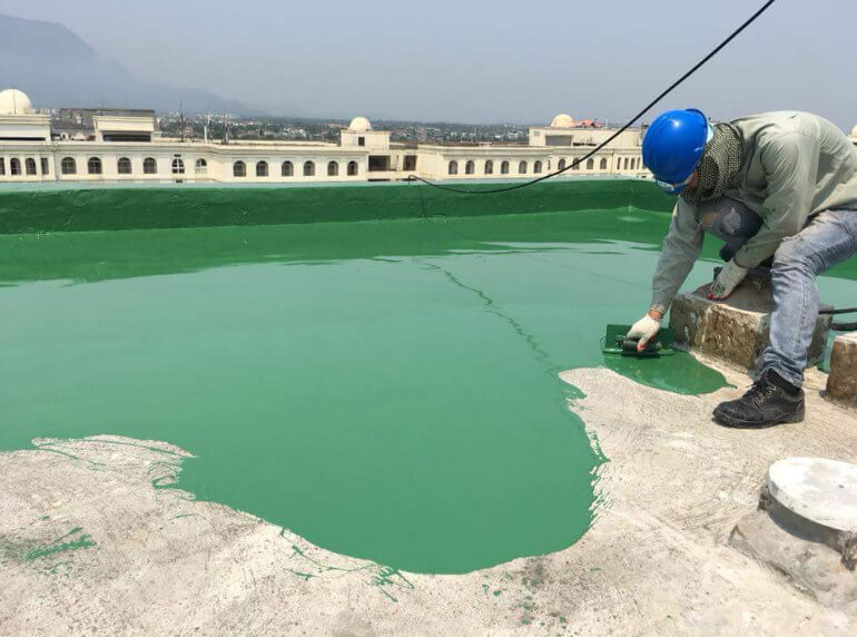 Chống thấm sân thượng bằng sơn chống thấm