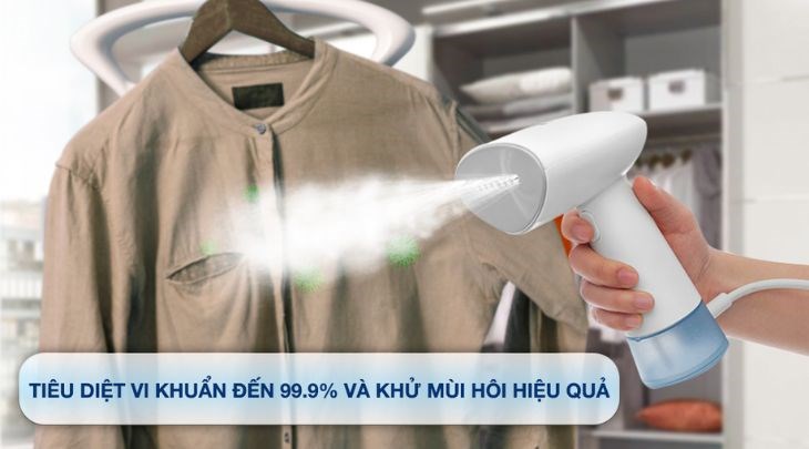 Ủi hơi nước không chỉ giúp đồ được là phẳng nếp nhăn mà còn giúp đồ không bị mùi ẩm mốc